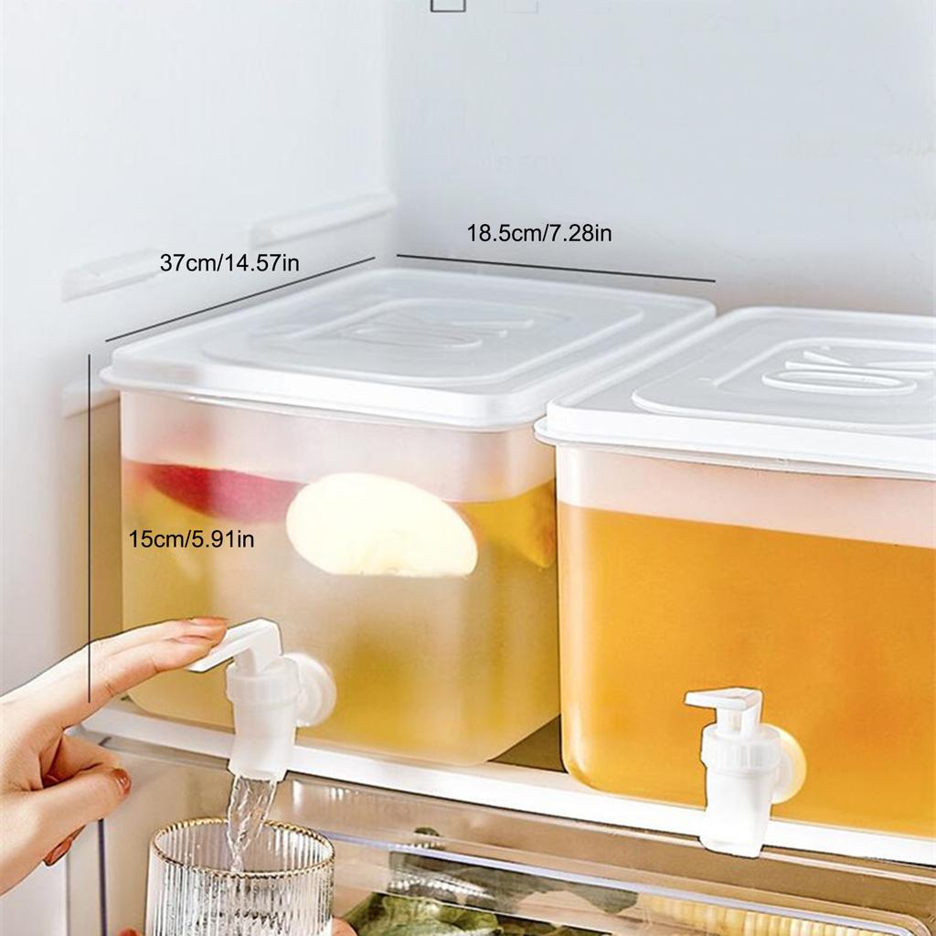 5L Drink Dispenser High Capacity Leakage Proof Beverage Dispenser with Spigot for Fridge Party