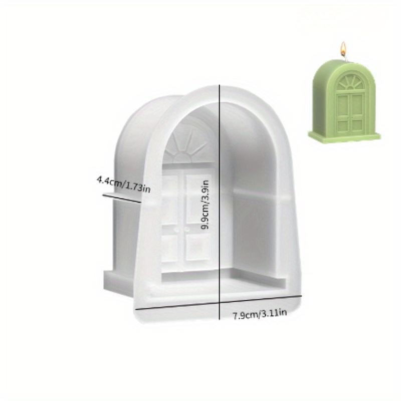 

Новая силиконовая форма для свечей на окнах в европейском стиле, ароматизированная свеча, изготовление своими руками, ретро-двери, гипсовая смола, домашние поделки B