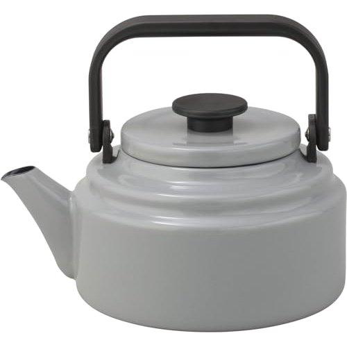 Nodahoro Amkettle Enamel Tea Kettle 2.0L, Green, IH Compatible, Designed by Fumie Shibata