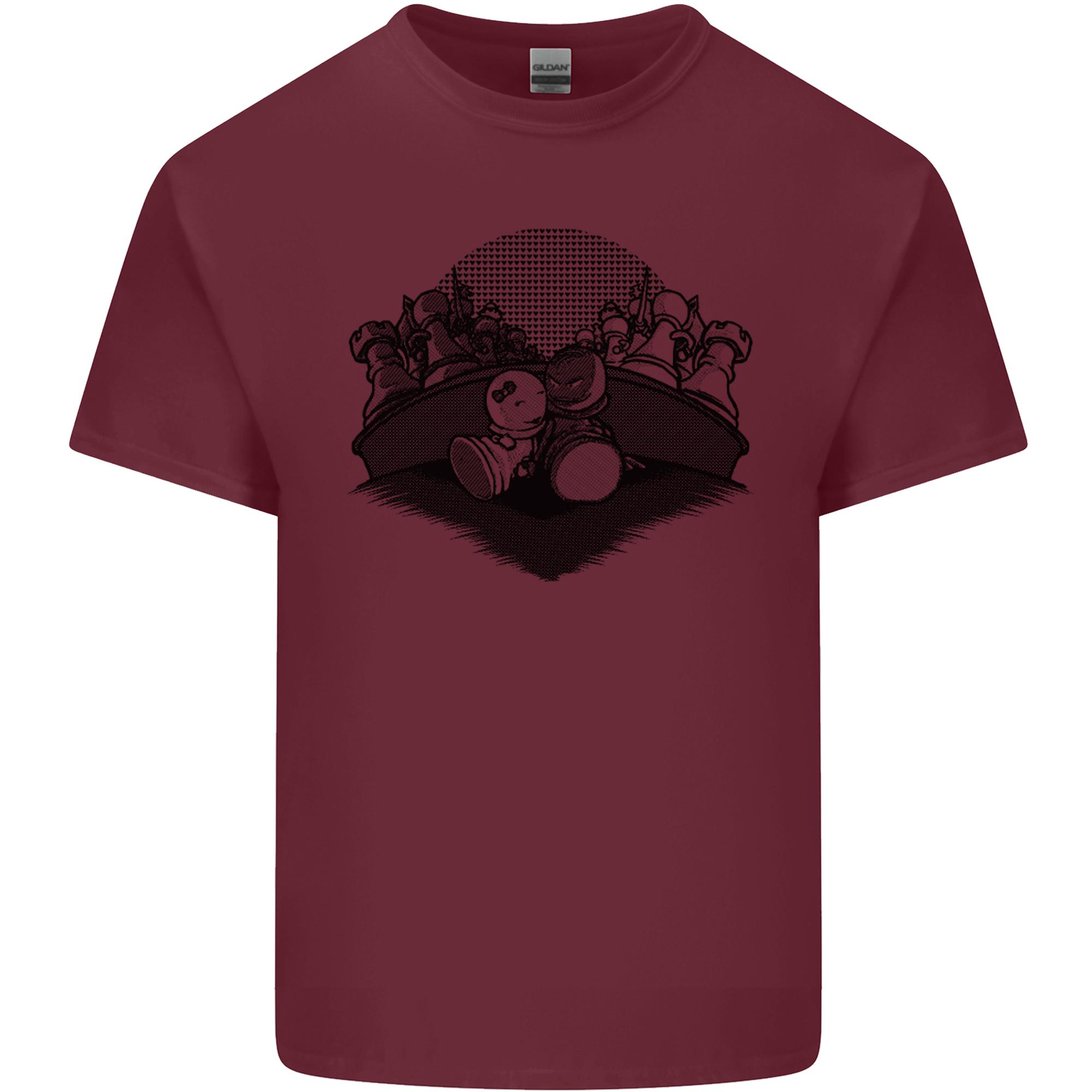 Chess Pieces Player Playing Unisexs Light Cotton TShirt S