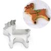 Steel Santa Claus Snowflake Elk Cookie Cutters Biscuit Mold Christmas Decoration Baking Tools
