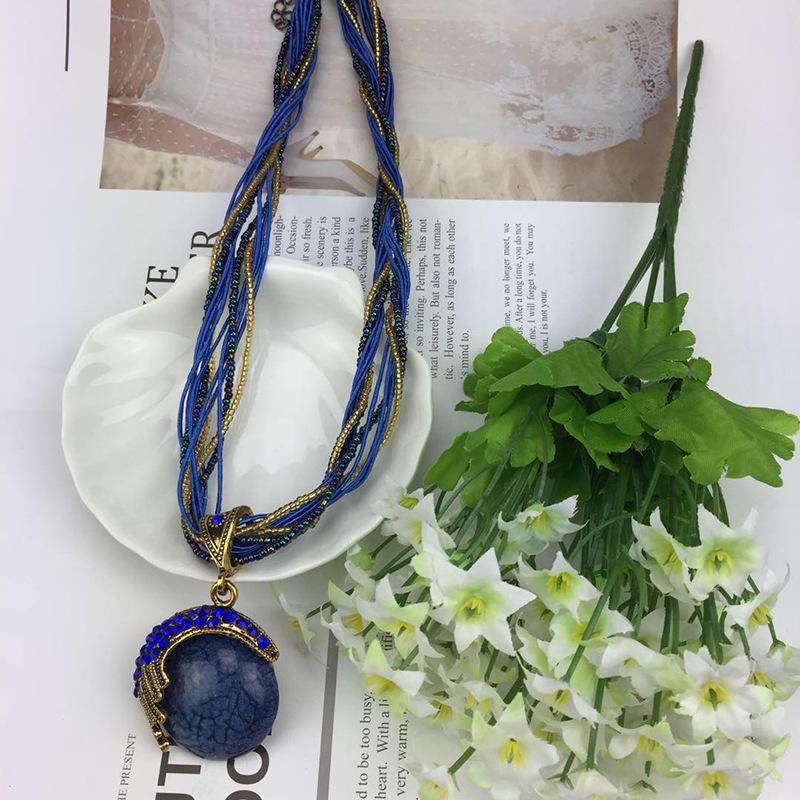 Bohemian Ethnic Style Round Hollow Clavicle Necklace - 2021 Autumn/Winter Edition