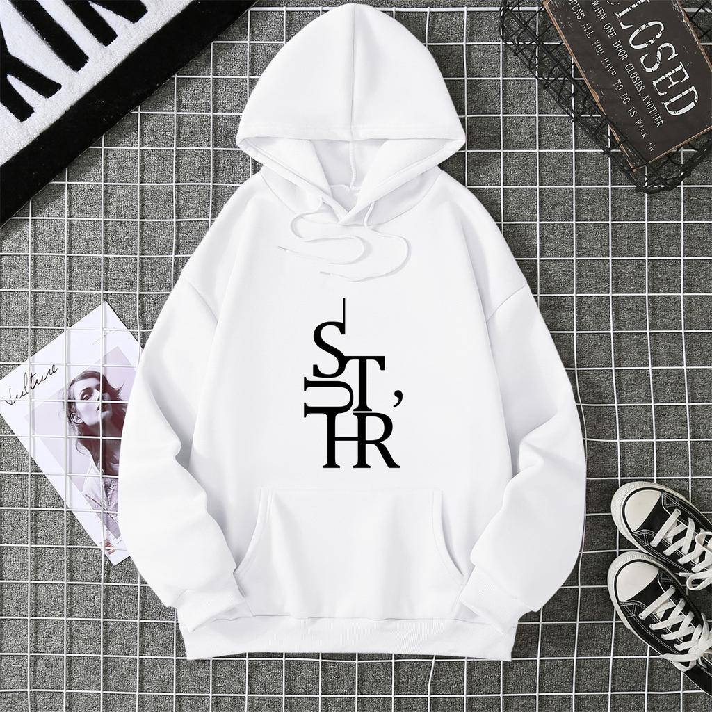 Letter Printed Personalized Casual Sports Hooded Sweatshirt 7040