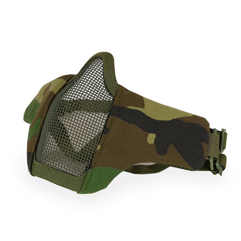 Outdoor Cycling Breathable Steel Wire Tactical Mask for CS Field Protection