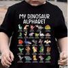 100% Fashion Boys' T-Shirt Cartoon Dinosaur Pattern
