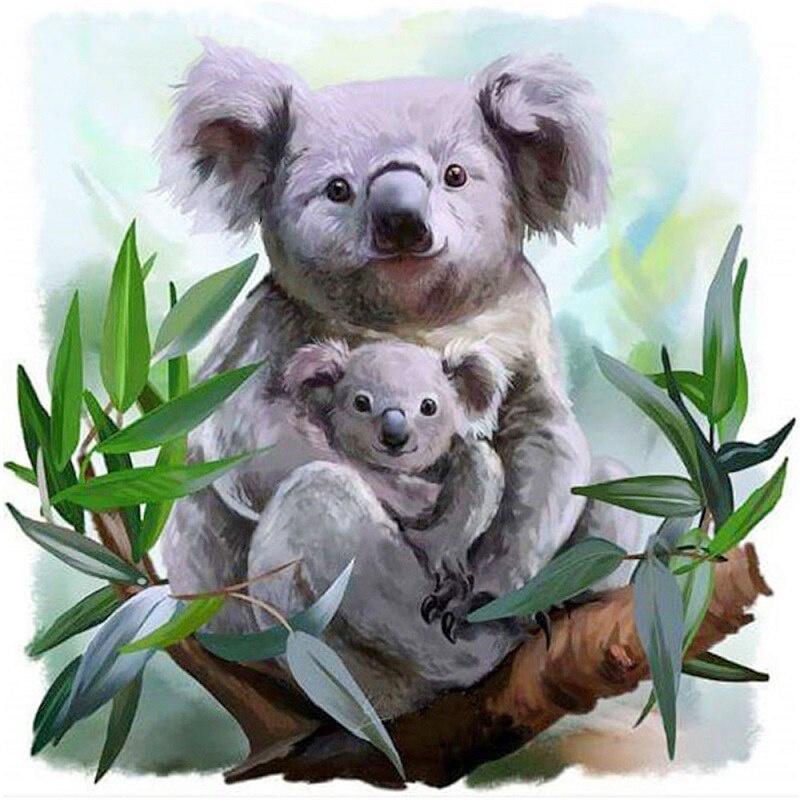 5D Diamond Painting Wolf Full Square Round Needlework Art Diamond Embroidery Dog Cat Animal Mosaic Handmade Gift