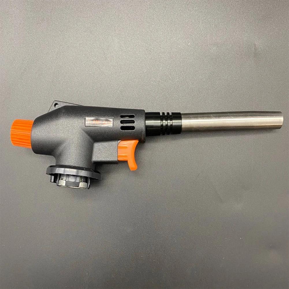 Welding Gas Torch Flame Gun Portable BBQ Cooking Camping Ignition Flamethrower Outdoor Heating Butane Burner Spray Equipment