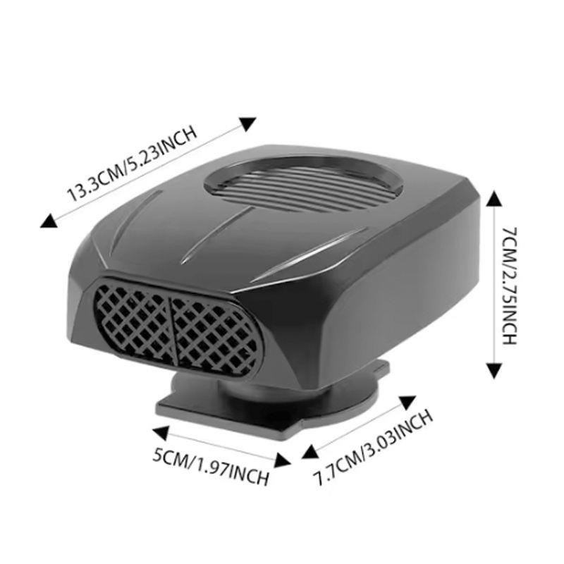 12V Car Windshield Defroster Fast Heating Defogger 2 in 1 Car Heater Fan 2 Speed Modes For Vehicle Winter Defrosting