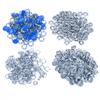 100 Set Snap Button Colorful Brass Prong Press Stud Sewing Fasteners with Installation Tool