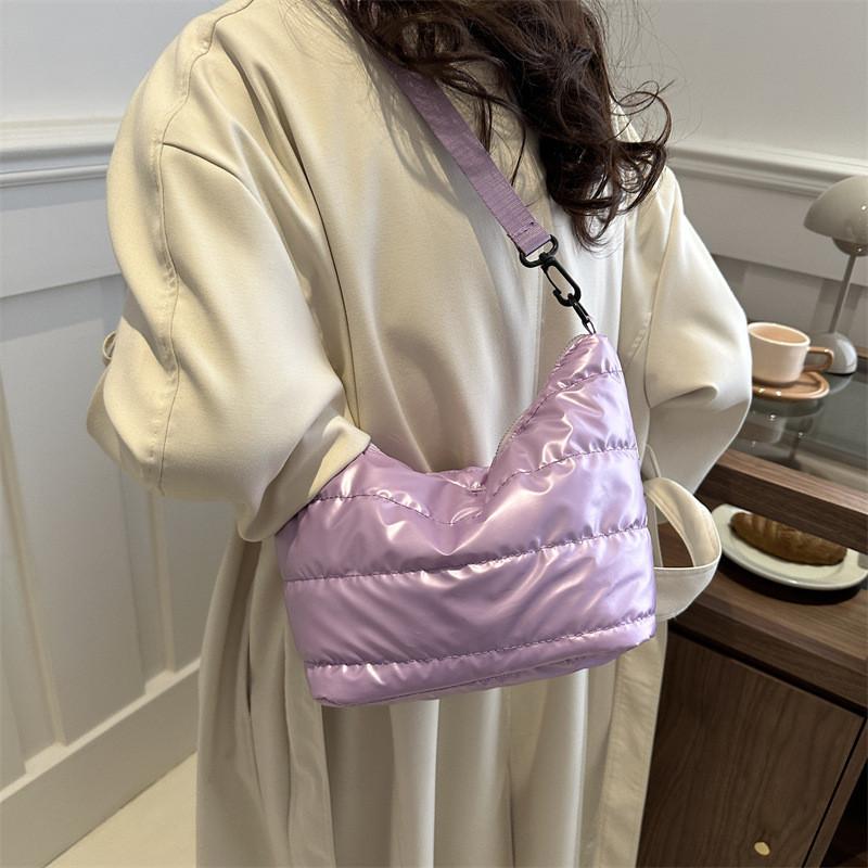 IELGY Casual Dumpling Bag Solid Color Ladies Shoulder Messenger Bag