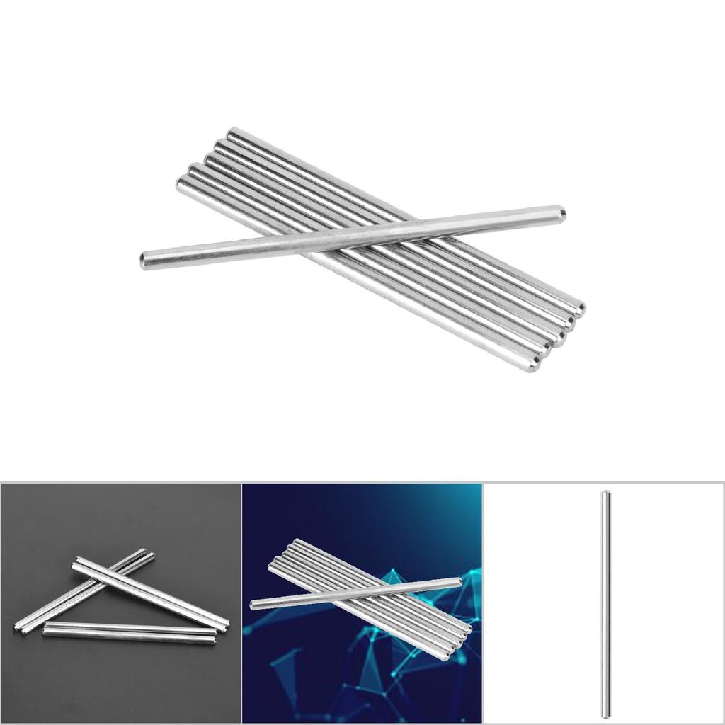6pcs 100mm Stainless Steel D Hole Shaft Toy Car Gear Axle DIY Industrial Robot Parts
