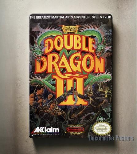 Double Dragon 3 Nes Retro Video Game Metal Poster Tin Sign 2030cmaluminum 20x30cm（7.8x11.8inch）