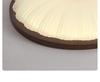 2025 Chinese Style Walnut Ceiling Light: Retro Round Design for Bedroom & Study