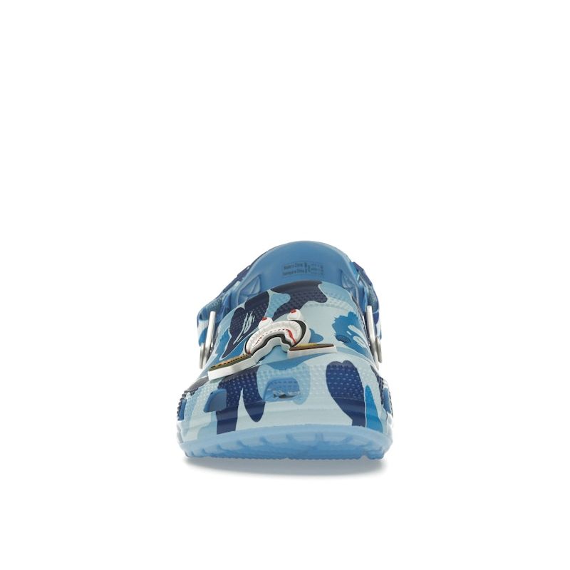 BAPE X Crocs Classic Clog ABC Camo - Blue Unisex Sneakers 209627-4TB