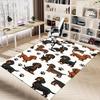 1PC Dachshund paw prints Extra Large Non-Slip Floor carpet, Office, family, bedroom, Studio - Large Area RugJ0398