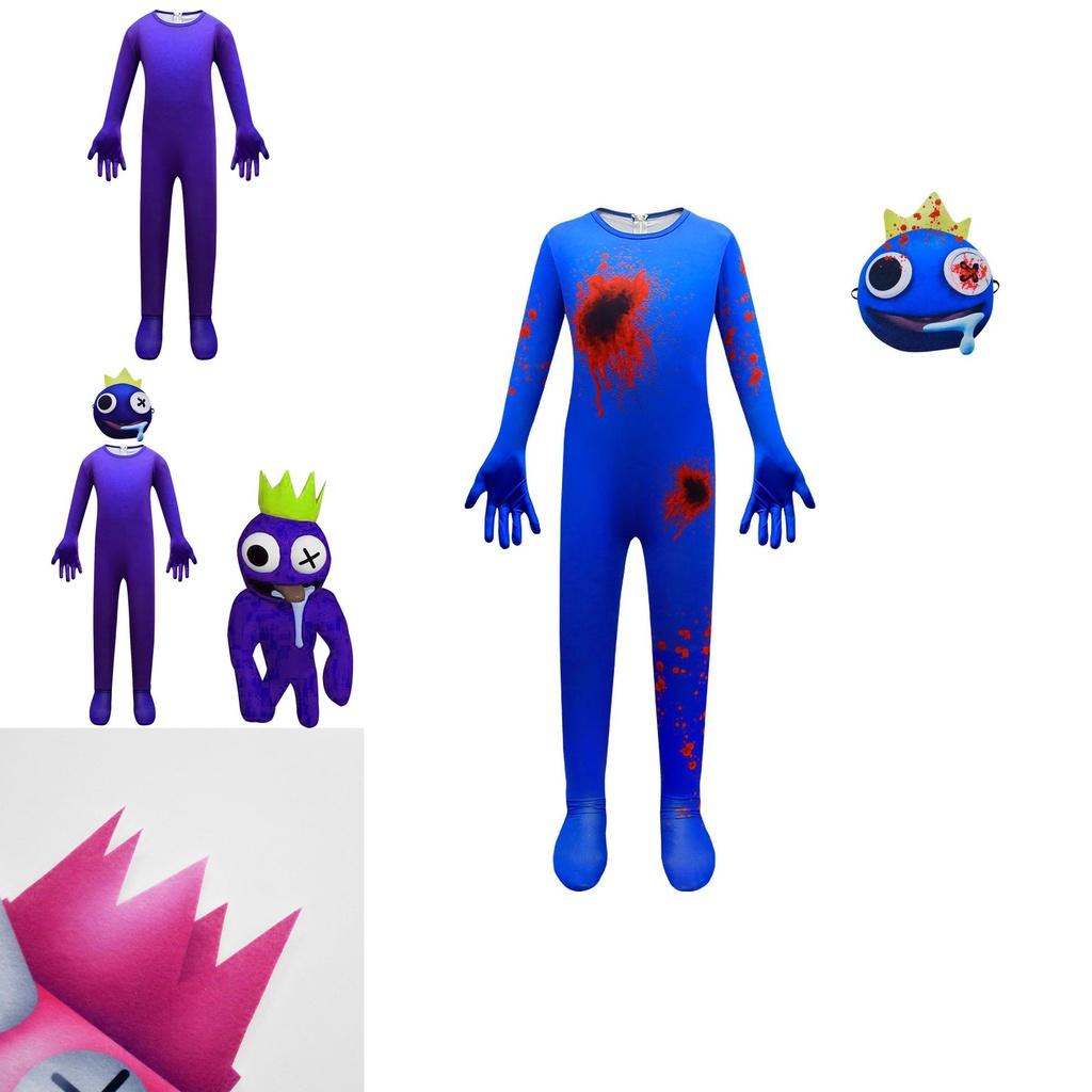 Roblox Rainbow Friends Jumpsuit Kostüm für Kinder Perfekt für Cosplay und Halloween-Partys