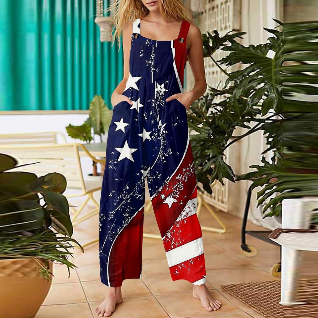 Dámské ležérní overaly kombinézy Nastavitelná ramínka léto bez rukávů Roztomilé pohodlné dupačky s kapsou