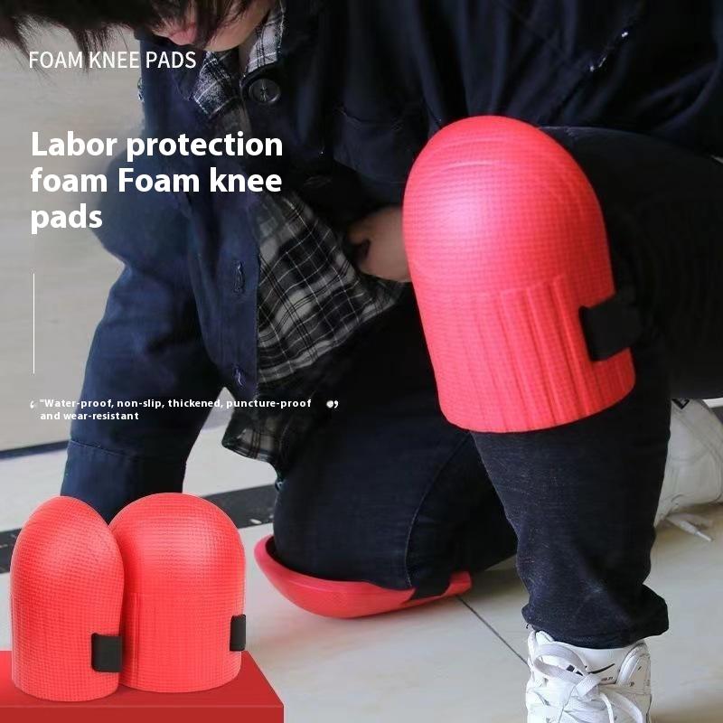 1Pair Knee Protection Pad Tile Mud Workers Knee Paste Floor Brick Artifacts Moisture Thickening Brick Garden Manual Work Tools