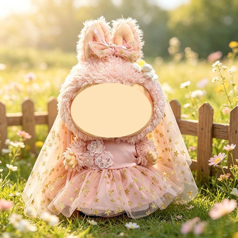 [Cloth Only] 38CM Starry Sky Cotton Polyester Fashion Series Dress Set-Big Bust Wedding Dress Doll Accessories
