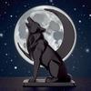Gothic Desktop Wolf Decorations 3D Printed Canine Statues Crafts  Bedroom Decor