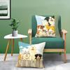 Niedliche Hunde Einladung Spiel Kissenbezug Komfort Sofa Bett Seidig elegant Verdeckter Reißverschluss Dekorative Kissenhülle