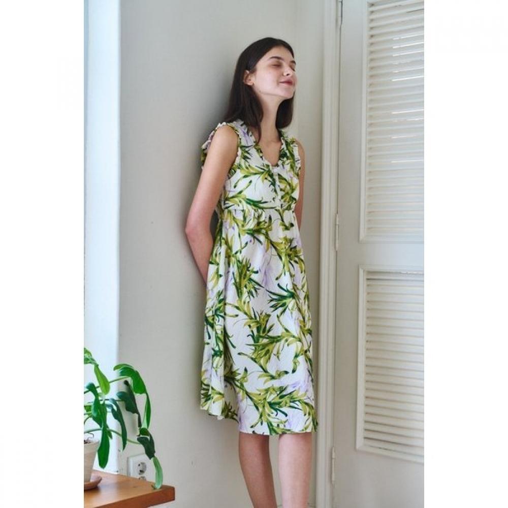 Venus Floral Print Cup Dress Vgn7023 Red/100