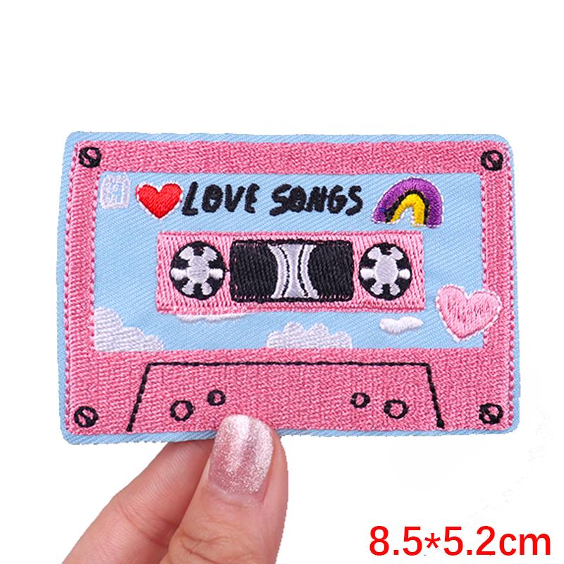 Cartoon /Bottle Embroidery Patch Diy Colorful Letter Patch Iron On Patches For Clothing Thermoadhesive Patches For Clothes Badges