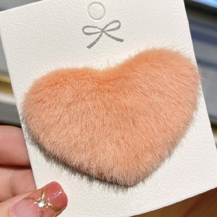Plush Duckbill Heart Hairpin Birthday Spring Girl Headwear Party Hair Clip