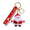 Ornament Kids Gift Decorations Rubber Doll Car Key Ring Christmas Keychain Key Chain Bag Charm