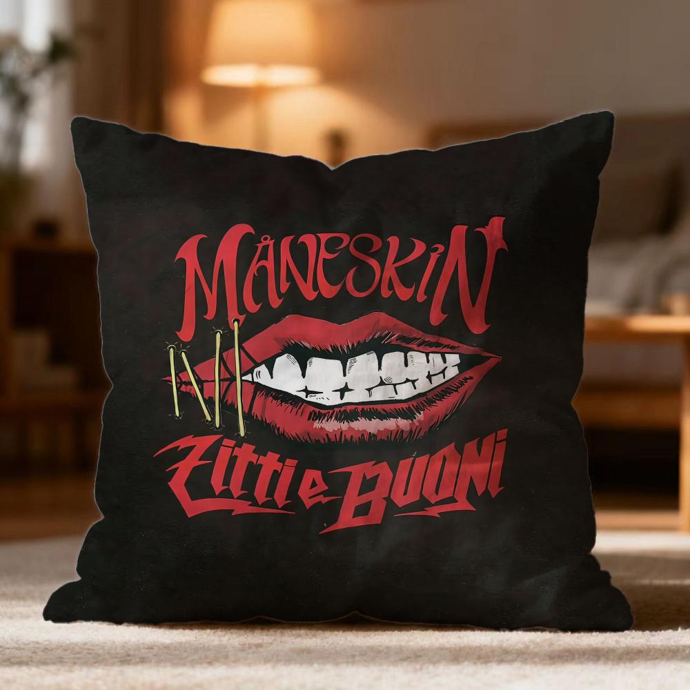 Modische M-MManeskin Kissenhülle Weich Waschbar Kissenbezug Mehrzweck für Sofa Bett Reise Bürogebrauch