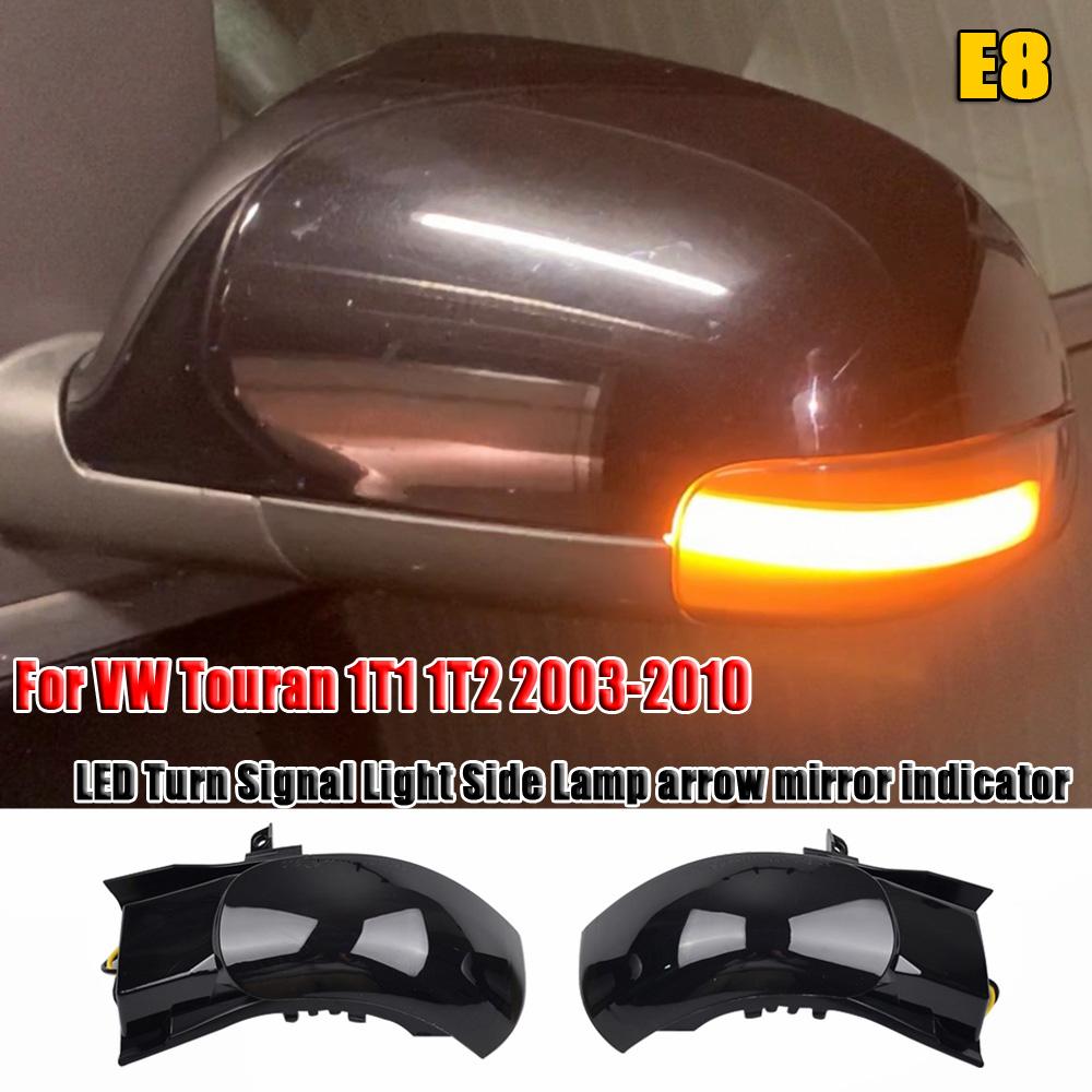 Dynamic Blinker for VW Touran 1T1 1T2 2003 2004 2005 2006 2007 2008 2009 LED Turn Signal Light Side Lamp Rear Mirror Indicator
