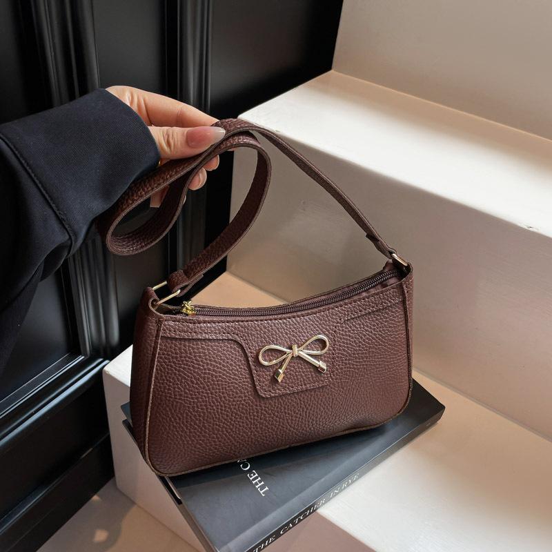 New Arrival Ladies Bow Design Underarm Shoulder Bag Fashi Persality Commute Bag
