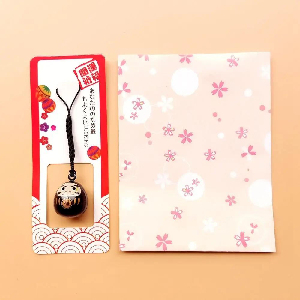 Japan Lucky Cat Daruma Bells Pendant DIY Trinkets Phone Accessory Car Bag Key Chain Water Bells Copper Wealth Charm Gift