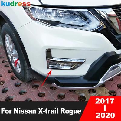 Für Nissan X-trail X Trail T32 Rogue 2017 2018 Chrom Front Nebelscheinwerfer Lampenabdeckung Verkleidung Nebelscheinwerfer-Verkleidungen Auto Zubehör
