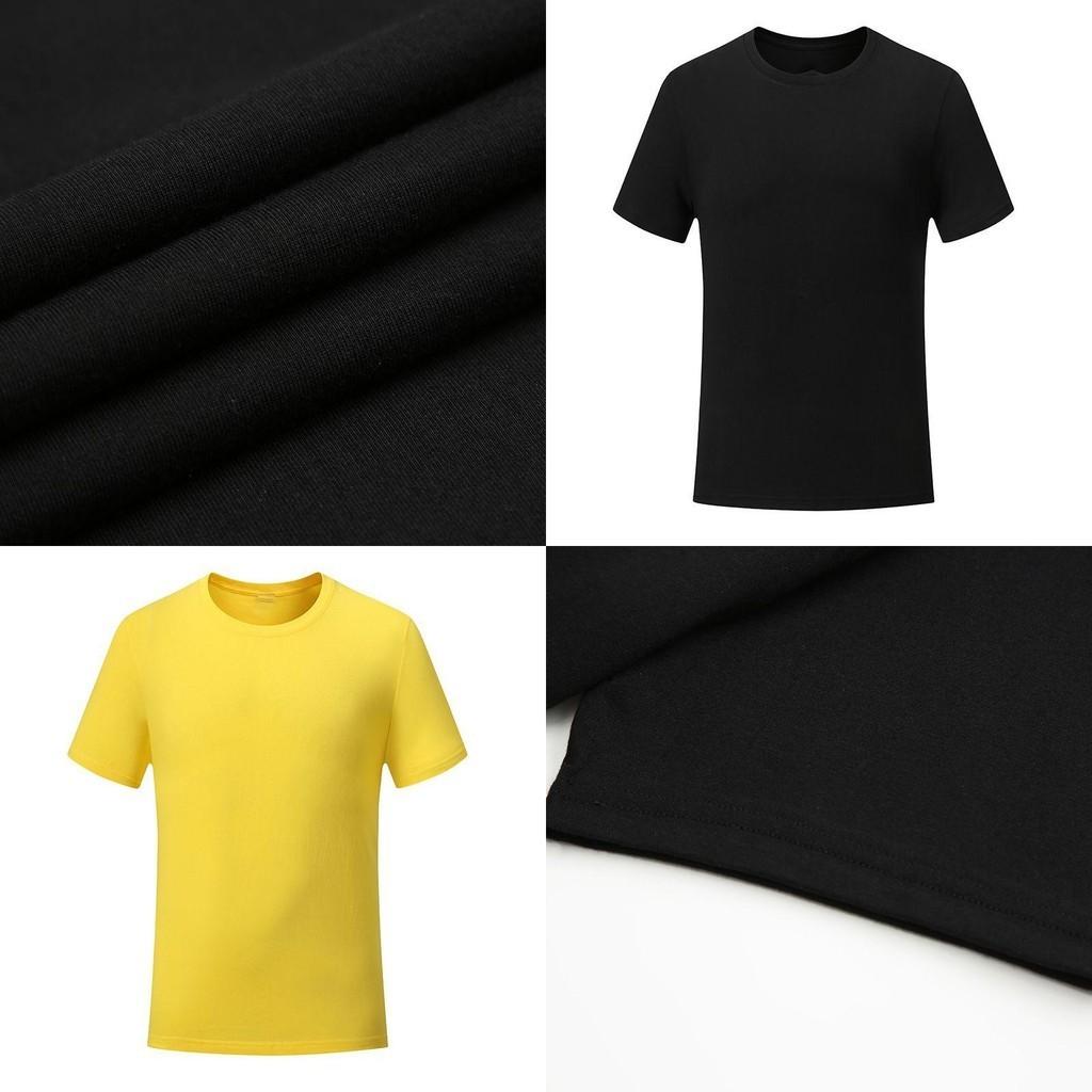 Men Women Plain T Shirts Cotton Comfortable Short Sleeves Crew Neck Top Tee