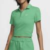 New Nike Sportswear Essentials Series Polo Shirt Women's Spring Green DV7885-363