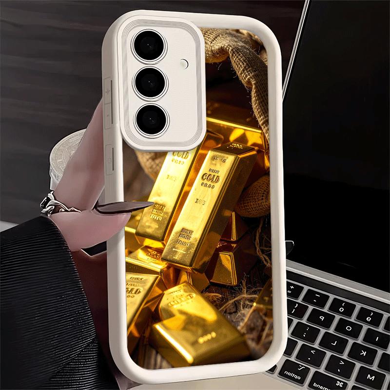 

Чехол для телефона Samsung Galaxy S26 S25 Ultra S24 FE с принтом «Тонкий золотой узор» S23 Plus S22 + S21 S20 5G Мягкий силиконовый корпус Samsung S24 FE