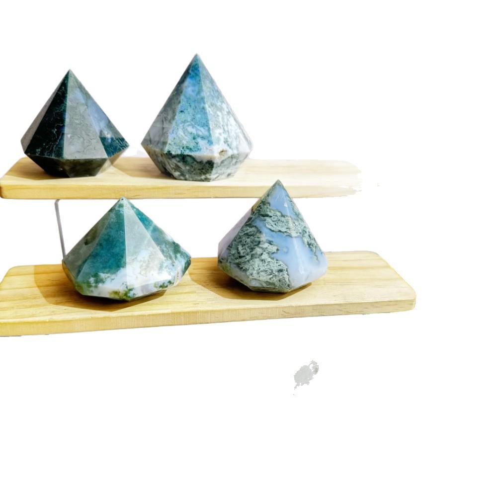 Водный Агат Алмаз: Полированный необработанный кристалл Декор для офиса Каменное украшение