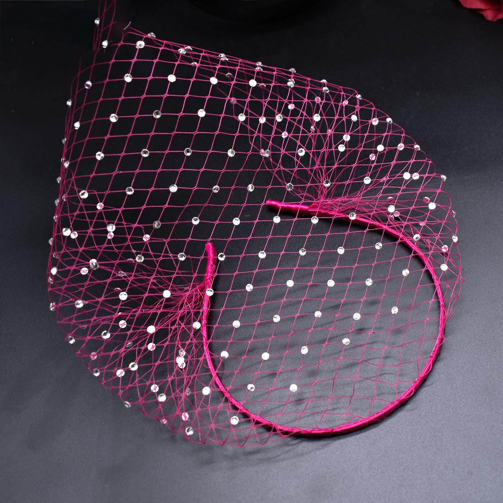 Fashion Headband Mesh With Rhinestone Decoration For Party And Dance Up Dress