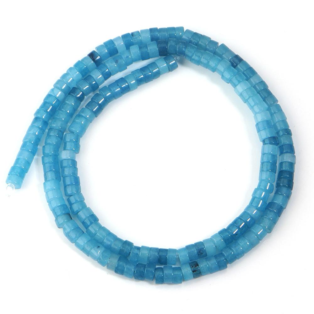 1strand 4/6/8/10mm Natural Stone Flat Beads Druzy Quartz Crystal Loose Spacer DIY Bracelet Necklace Fashion Jewelry