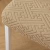 High-elastic Dining Chair Cover Jacquard Backrest Protector Stool Slipcover  for Home Decoration