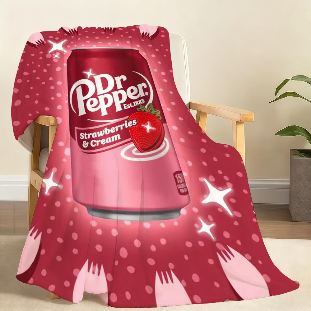 U-unique Dr-r P-pepper Blanket Throw Super Cosy Plush Living Room Sofa Couch Childish Birthday Gifts