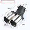 Universal Stainless Steel Tailpipe Muffler Tip Decoration