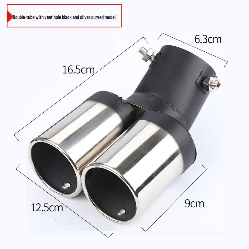 Universal Stainless Steel Tailpipe Muffler Tip Decoration