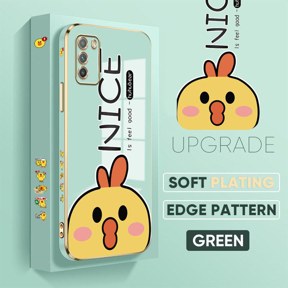 Kolorowe wzory nadruków Kwadratowy wzór krawędzi Obudowa Platerowana obudowa telefonu Luksusowe poszycie Miękkie etui na telefon do Huawei Honor Xiaomi Redmi