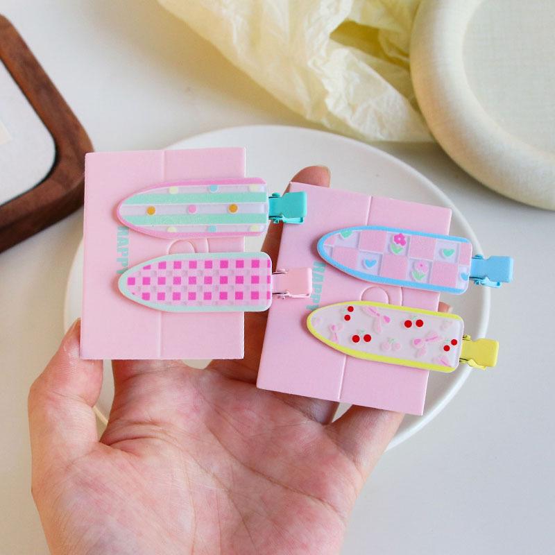 New Polka Dot Dopamine Print Hair Clip - Cute Duckbill Design for Babies and Girls