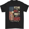 Never Forget Our Heroes USA Flag Veterans Day Patriotic Papa Unisex T-Shirt