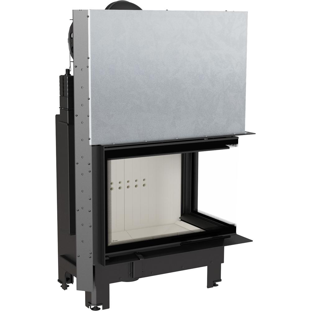 Steel fireplace KRATKI MBA right 17 kW Ø 200 Lift-up
