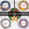 Metal Wreath Hanger designed for behind doors in a classic style with sturdy hooks to hang wreaths, bows and welcome signs Perfect for decorating