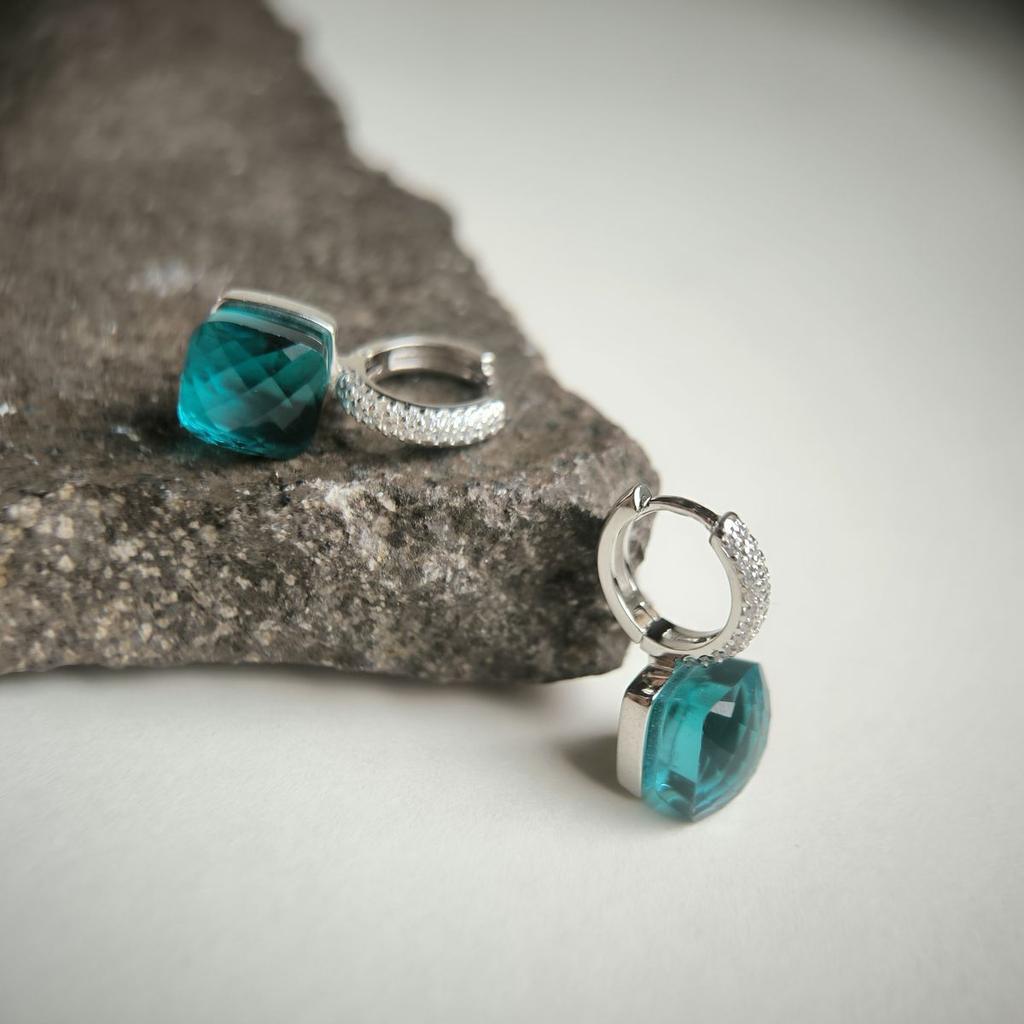 Silver Earrings with Cubic Zirkonia (2177128)